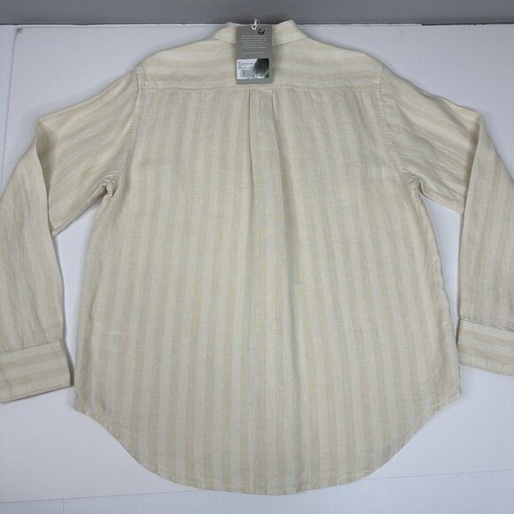 Everlane Women's NWT Brazilian Sand Canvas The Linen Relaxed Career Shirt 6/C44 - Picture 8 of 15